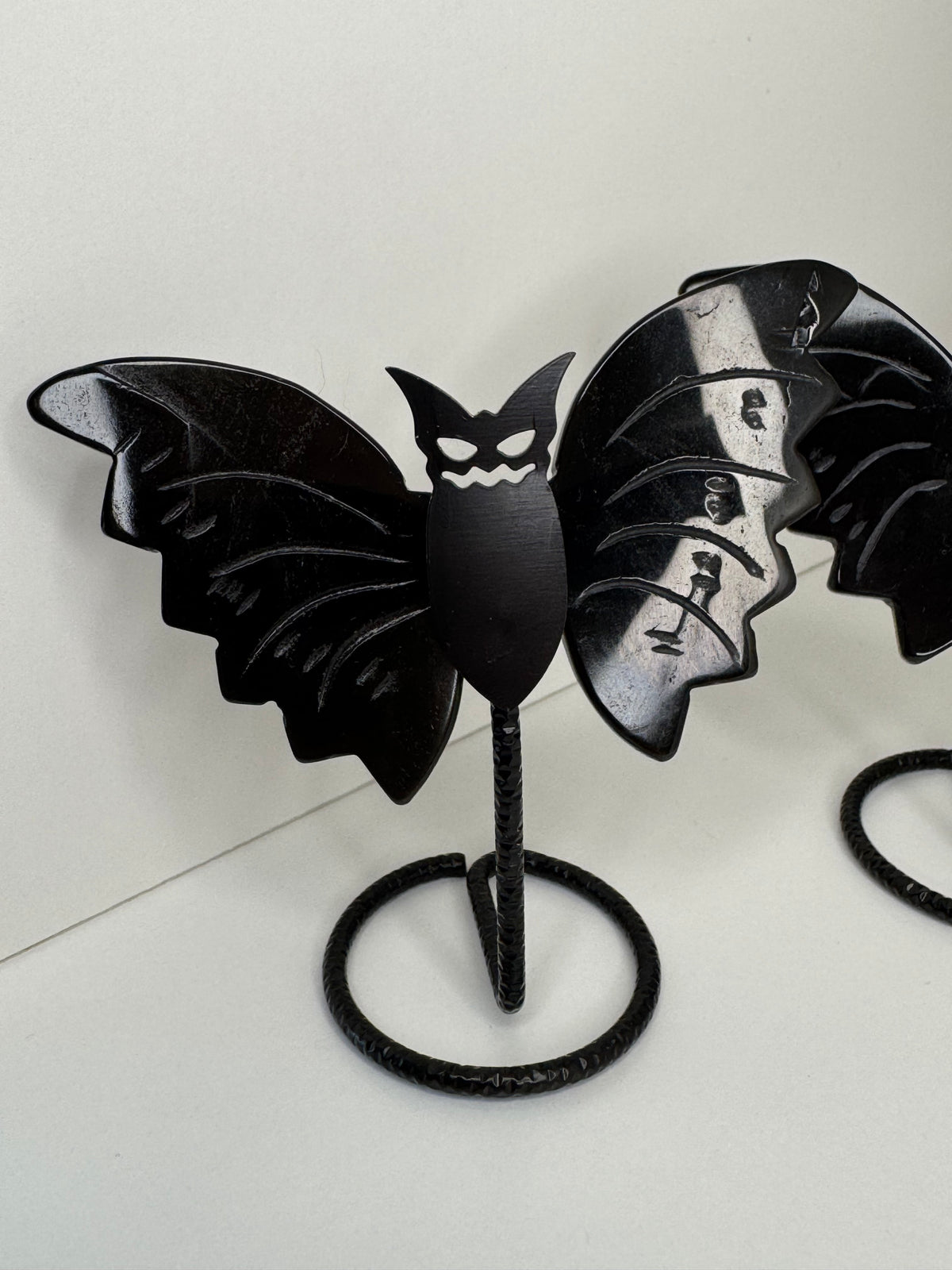 Black Obsidian Bats on stand