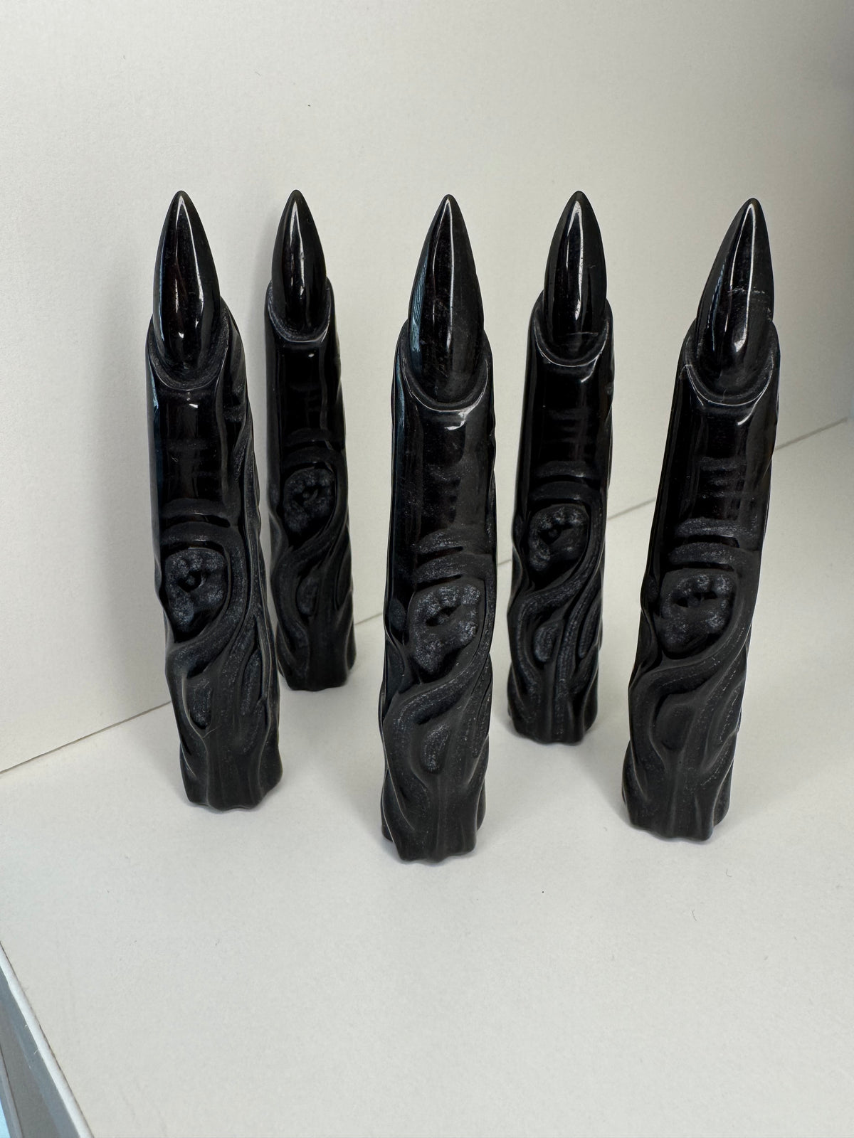 Black Obsidian Witch Fingers