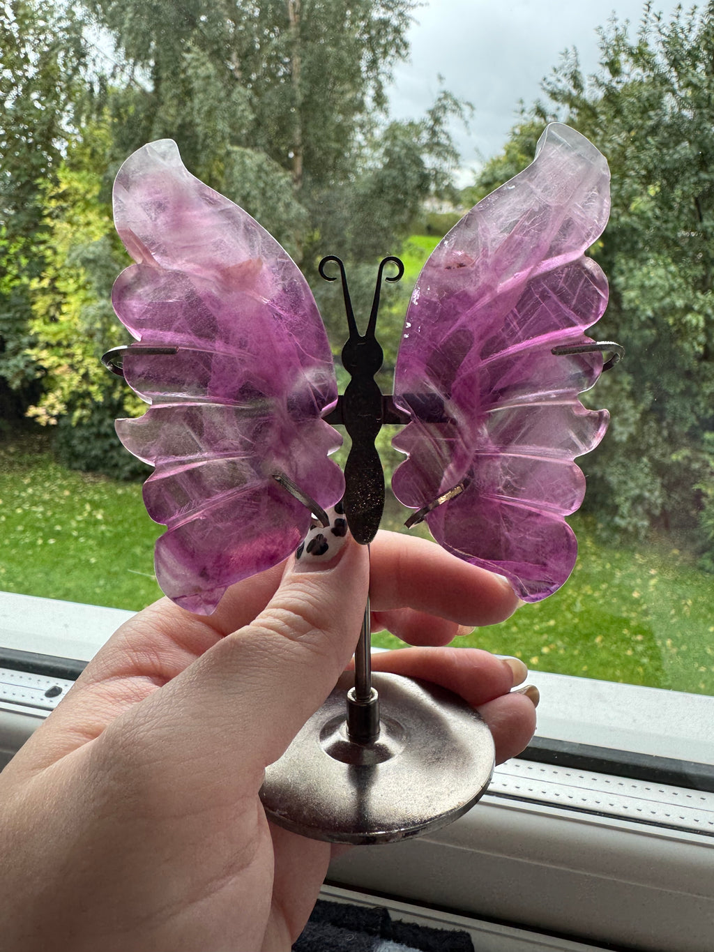 Fluorite Butterfly on stand