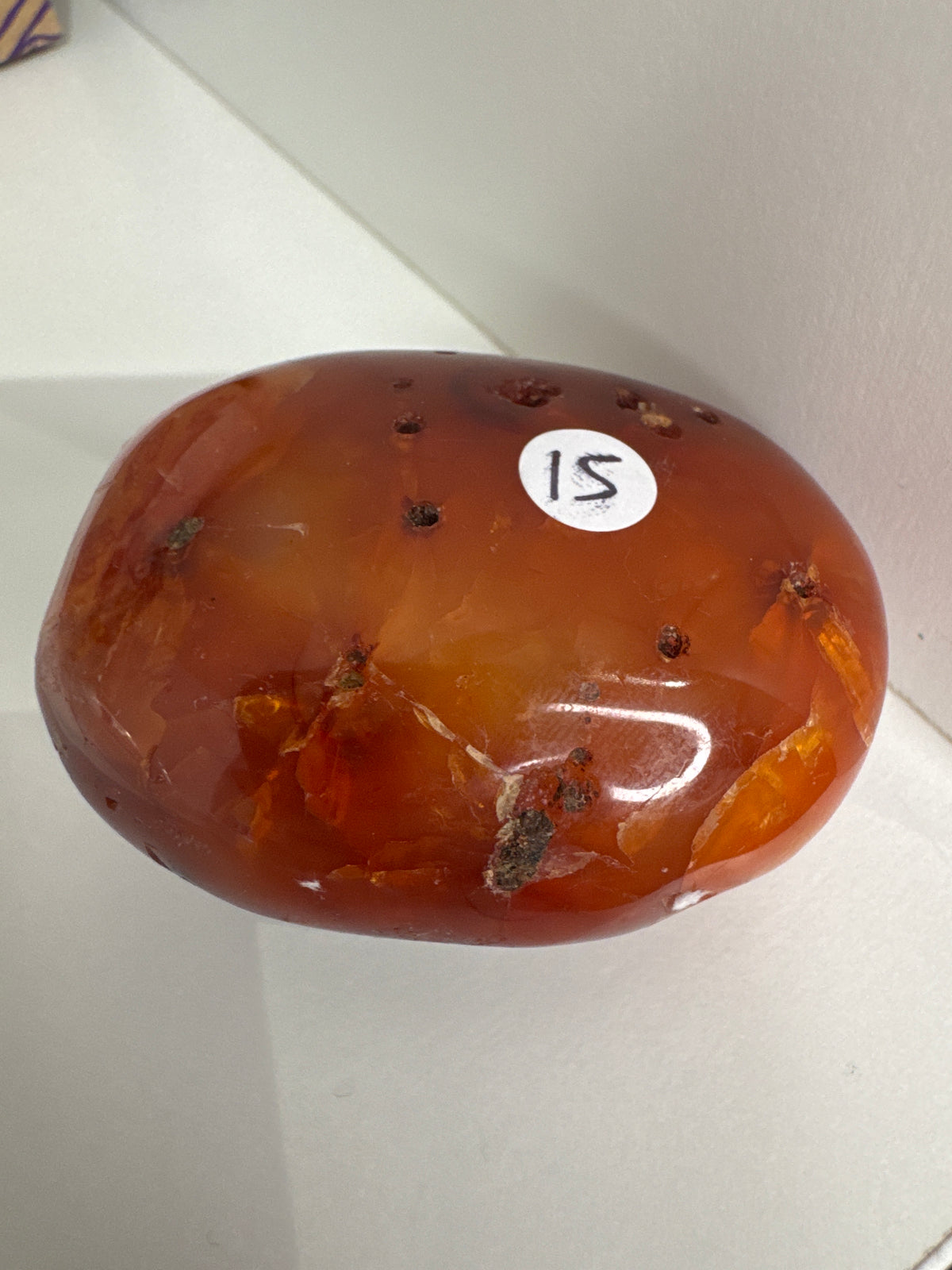 Carnelian Palm Stone