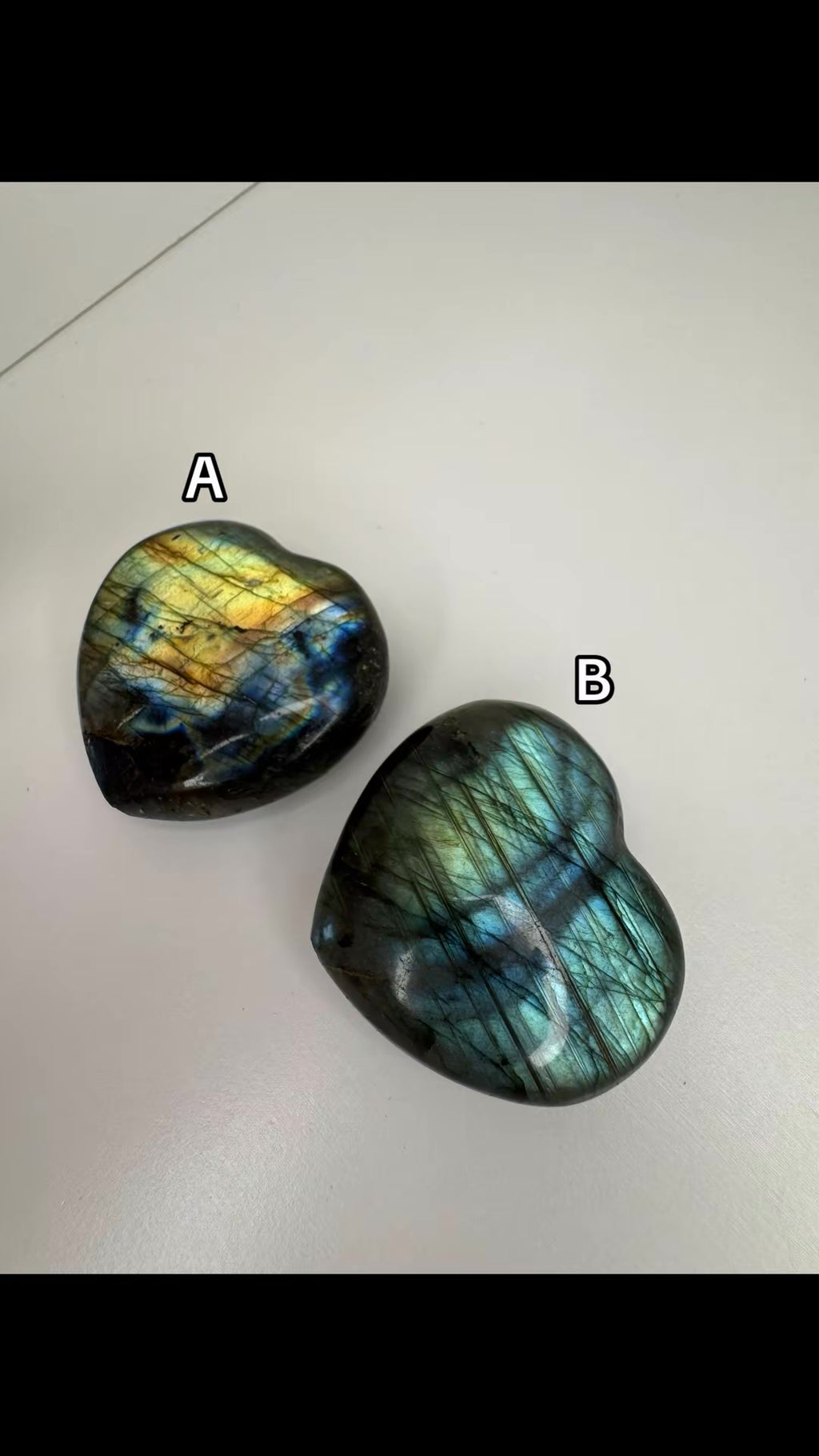Labradorite Hearts