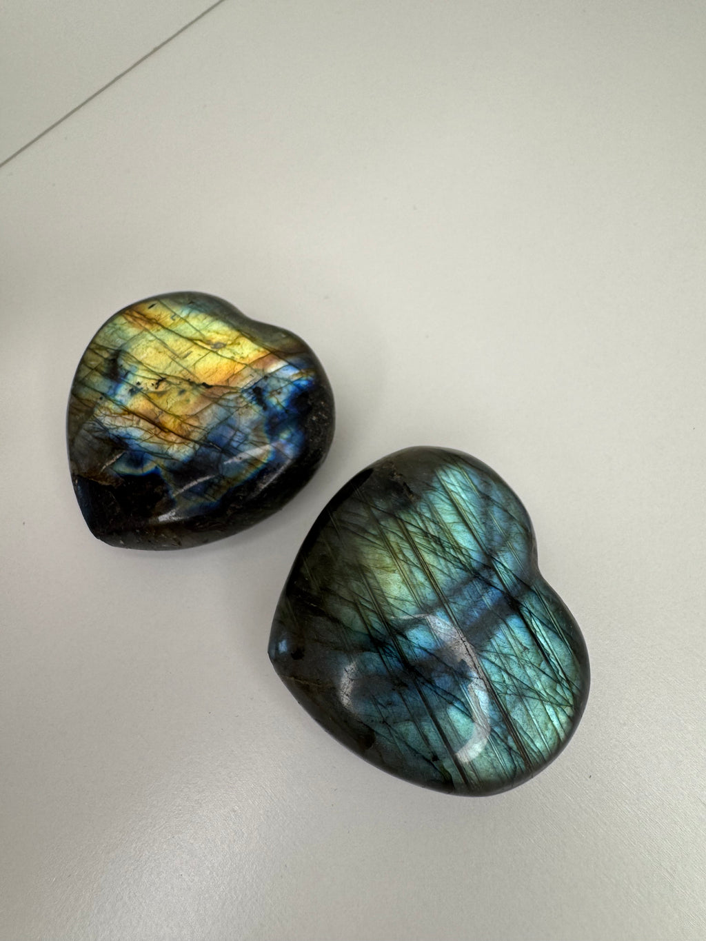 Labradorite Hearts
