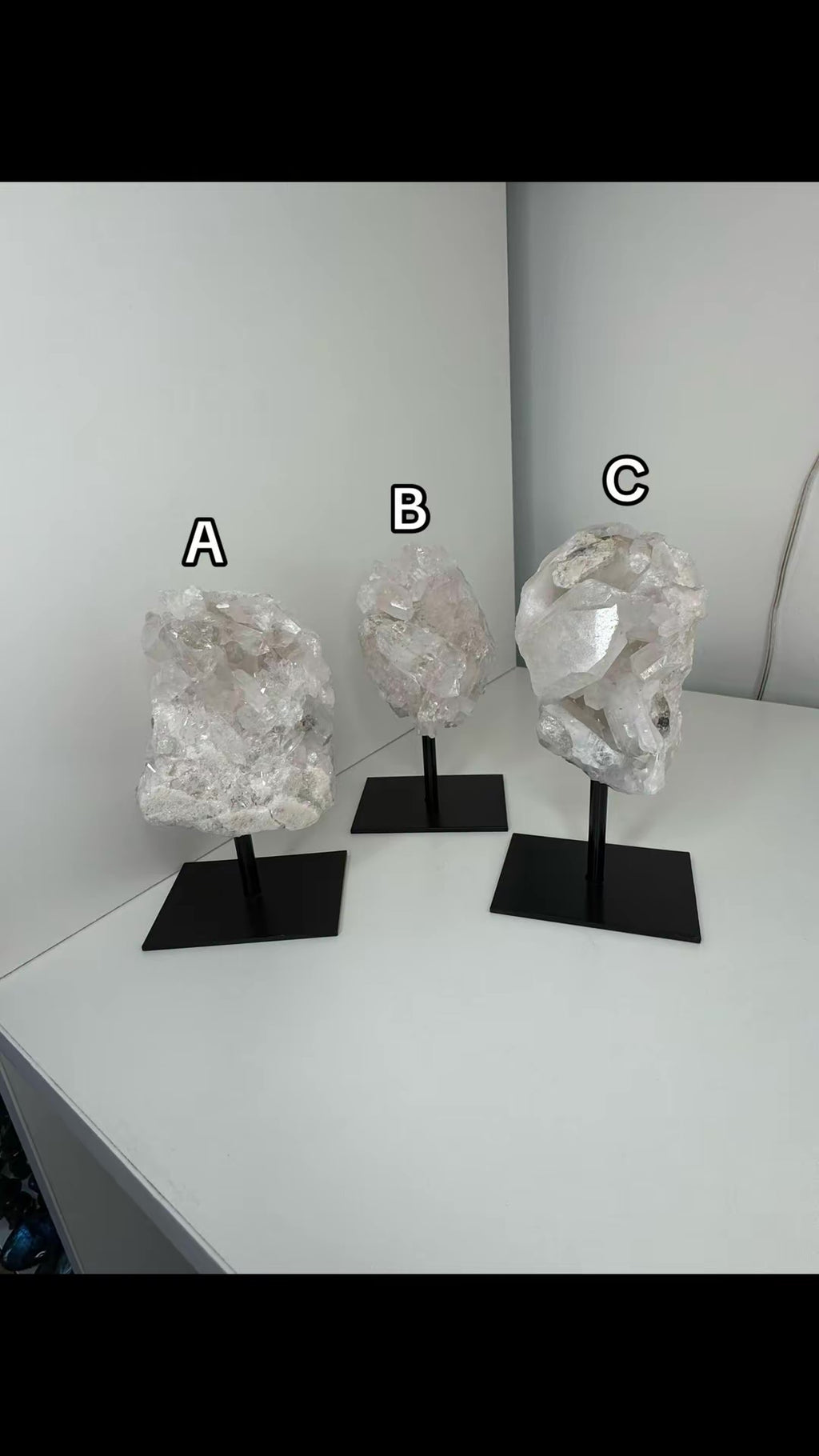 Clear Quartz on stand