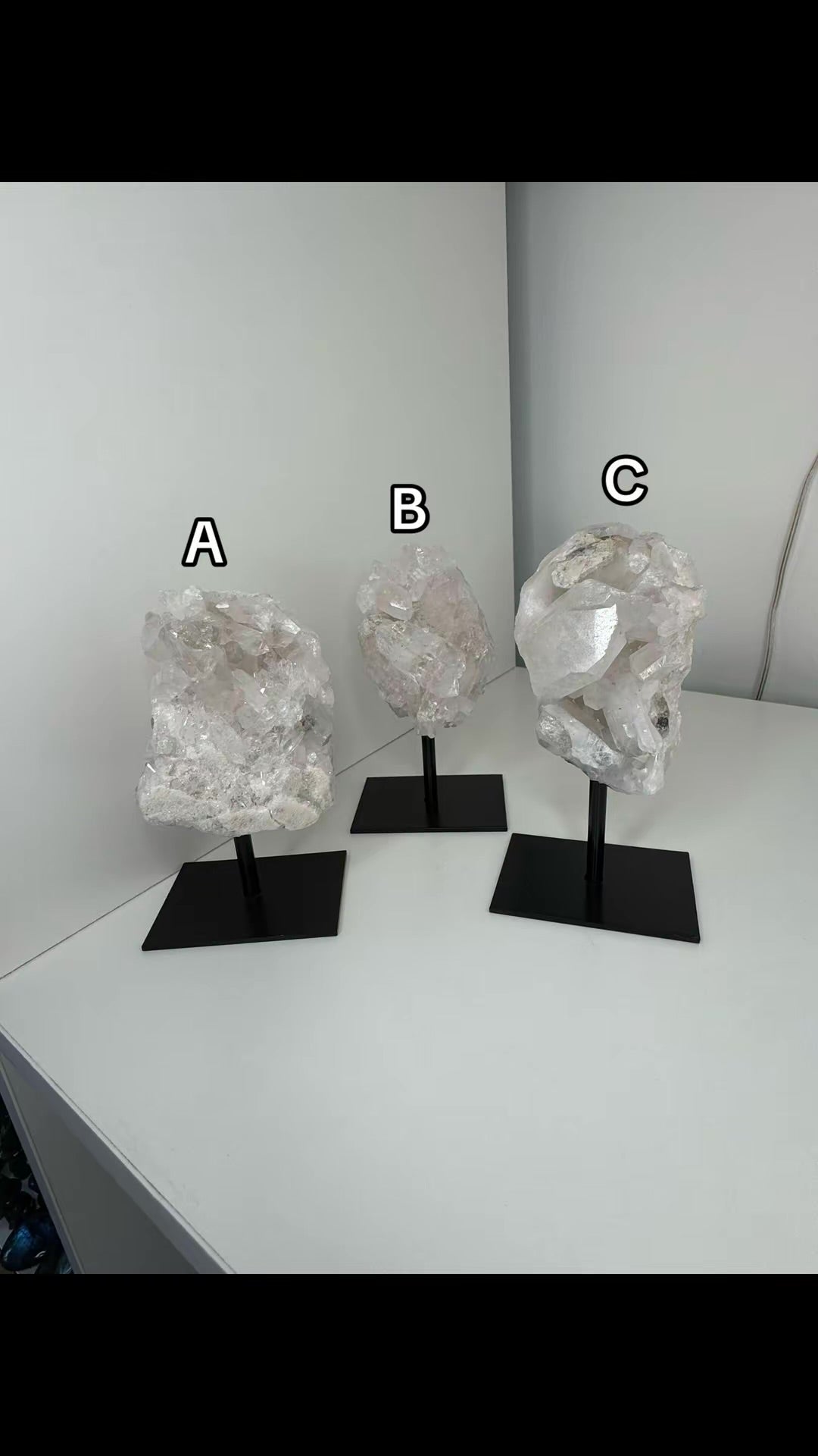 Clear Quartz on stand