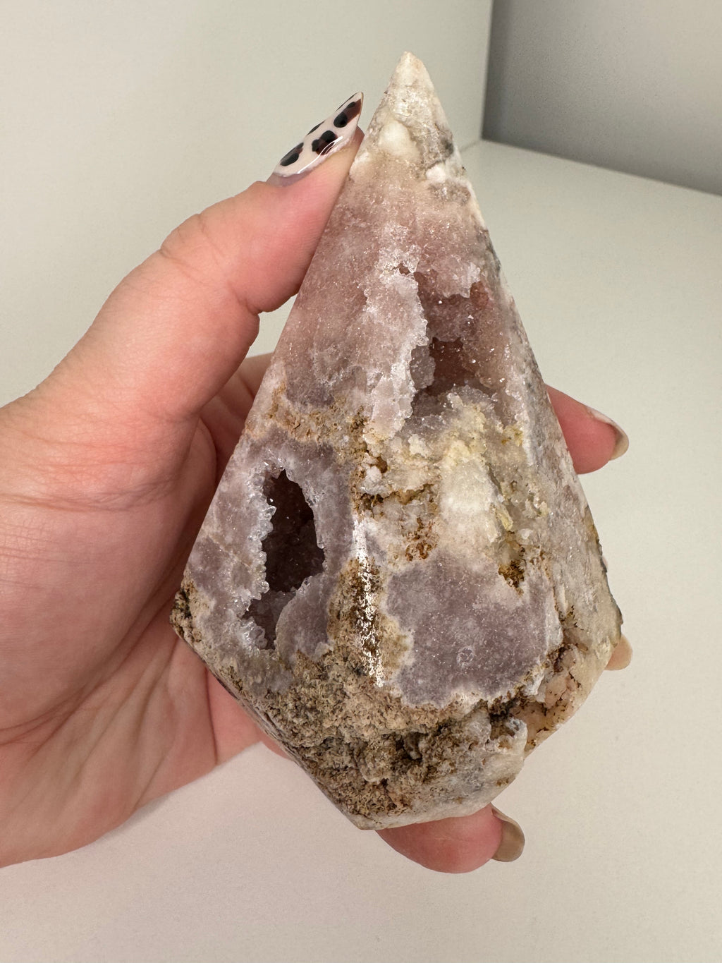 Pink Amethyst Large Obelisk Pyramid