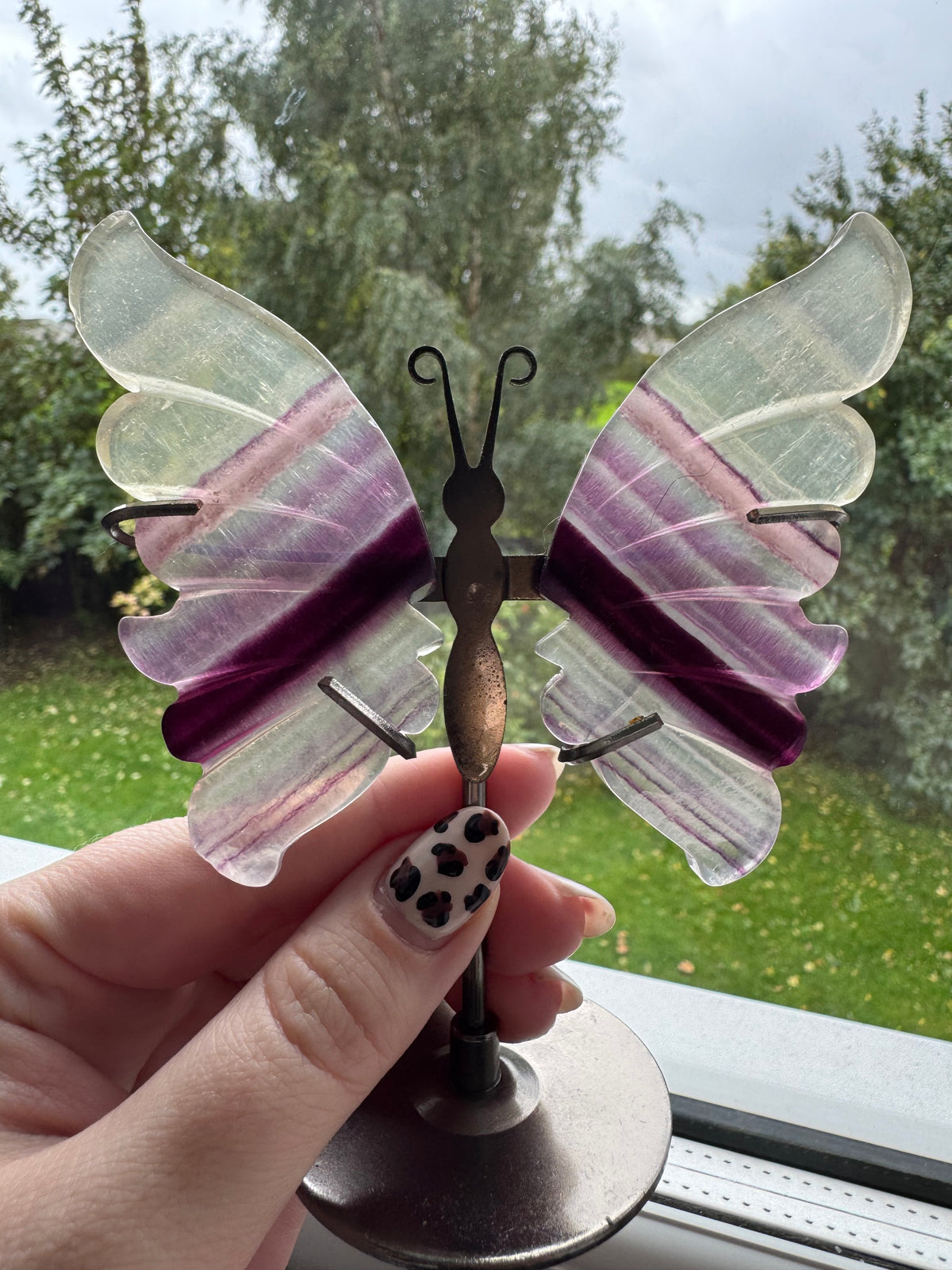 Fluorite Butterfly on stand