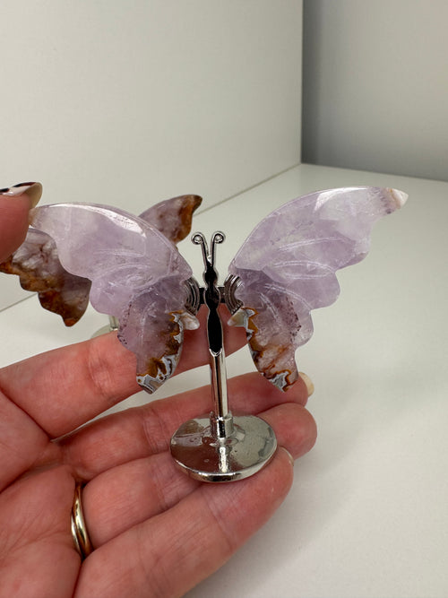 Amethyst Butterfly on stand