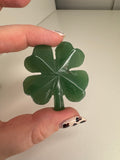 Green Aventurine Medium Four Leaf Clover