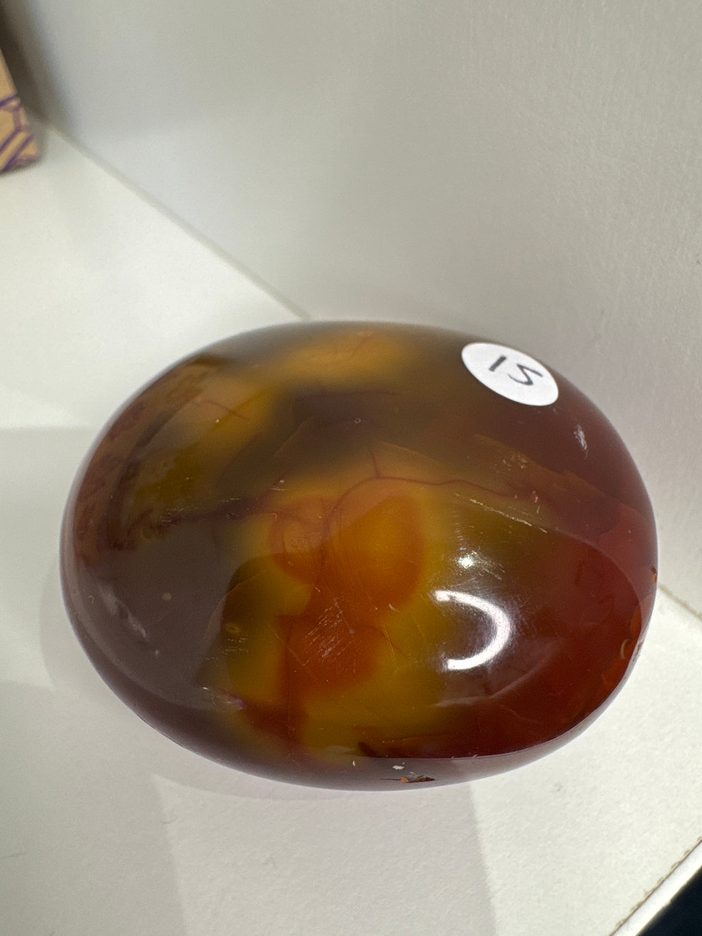 Carnelian Palm Stone