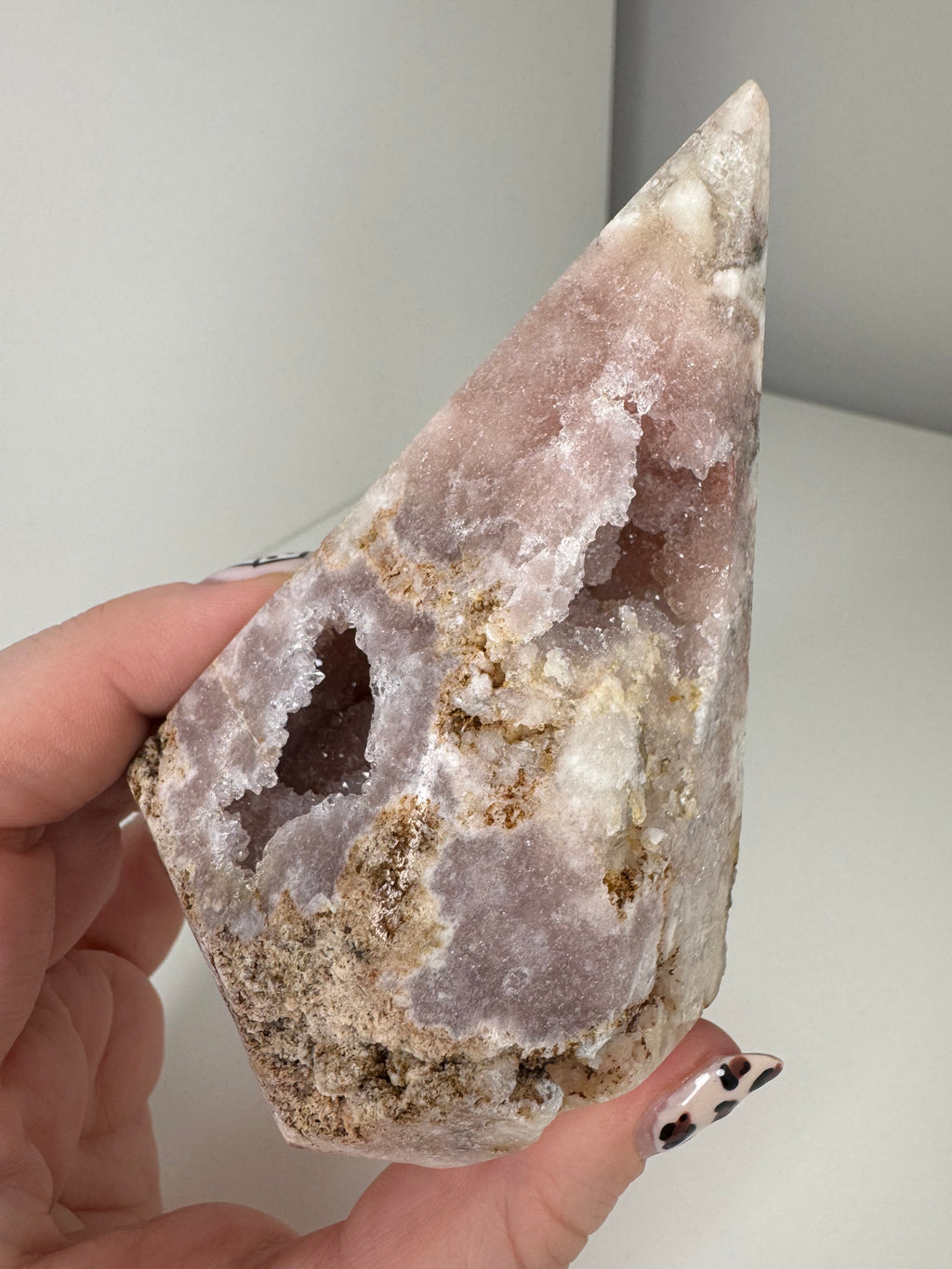 Pink Amethyst Large Obelisk Pyramid