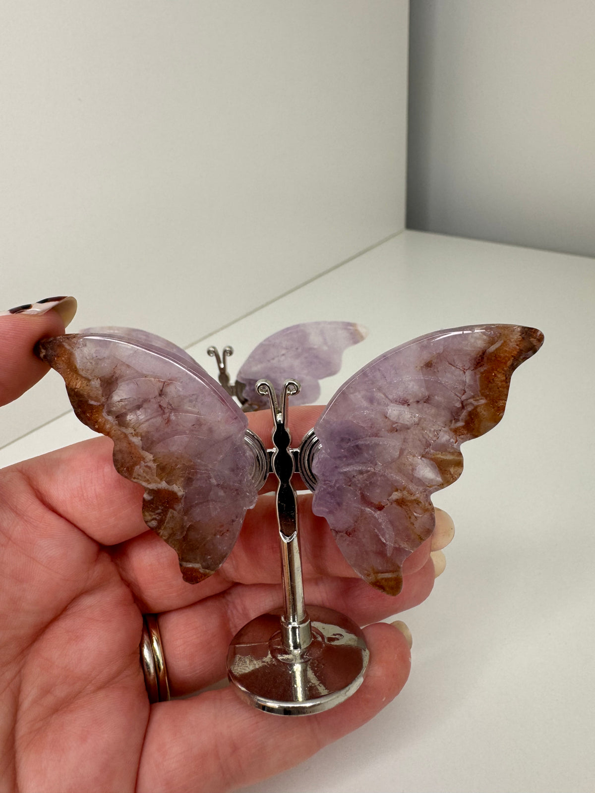 Amethyst Butterfly on stand