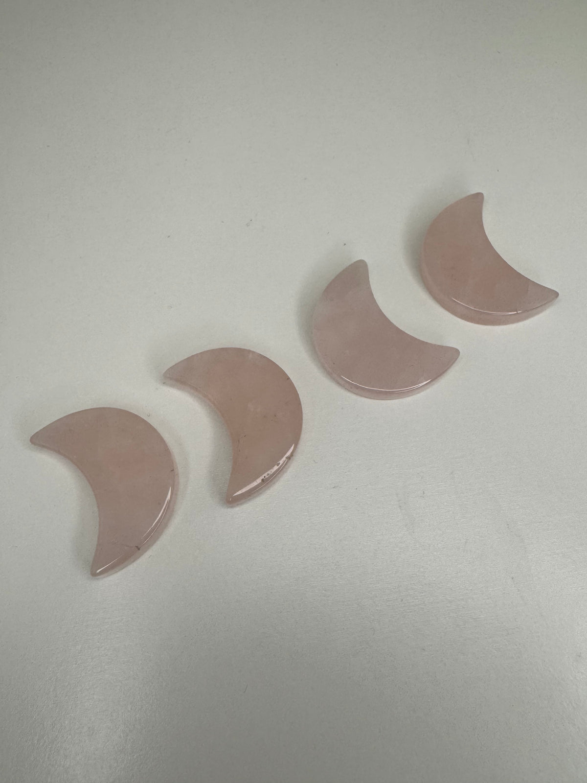 Rose Quartz Moon Small