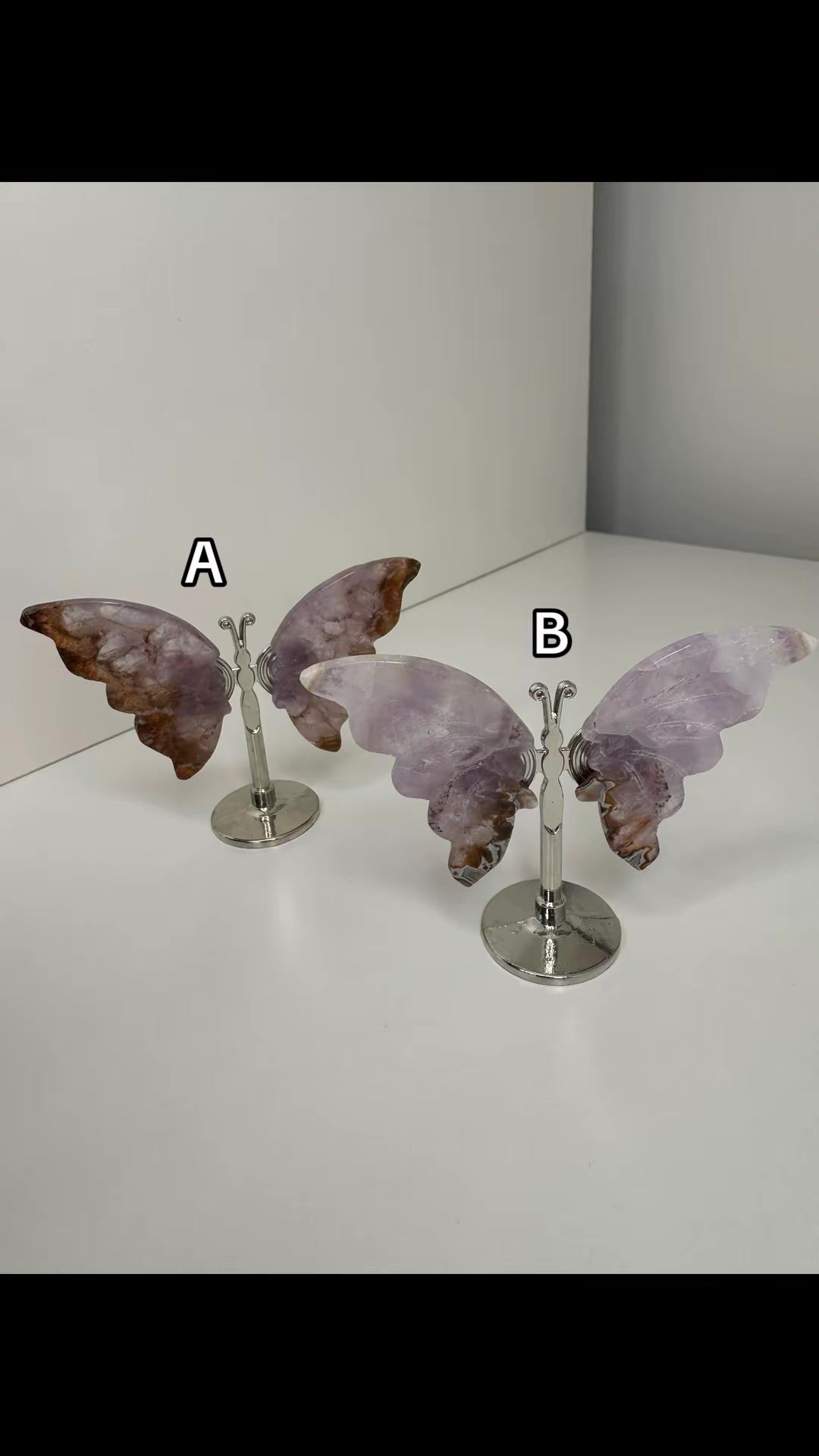 Amethyst Butterfly on stand