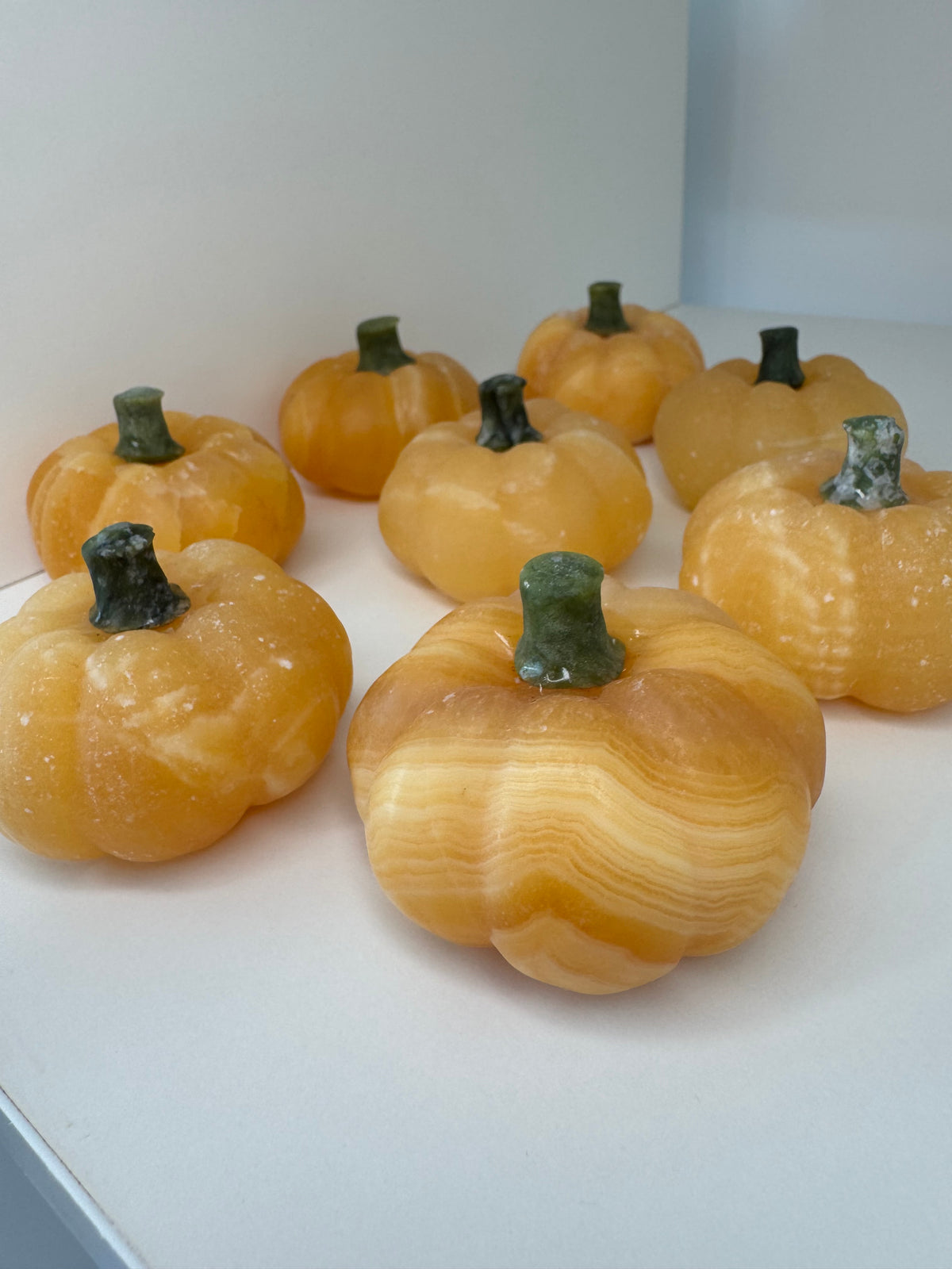 Yellow Calcite Large Pumpkins