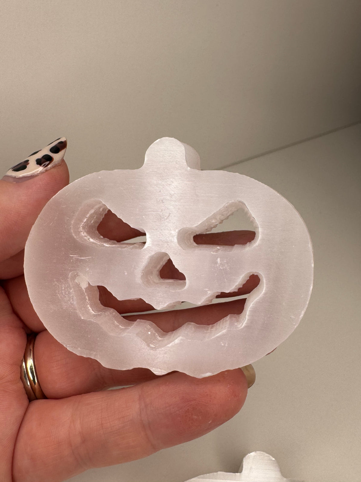 Selenite Pumpkin Slice
