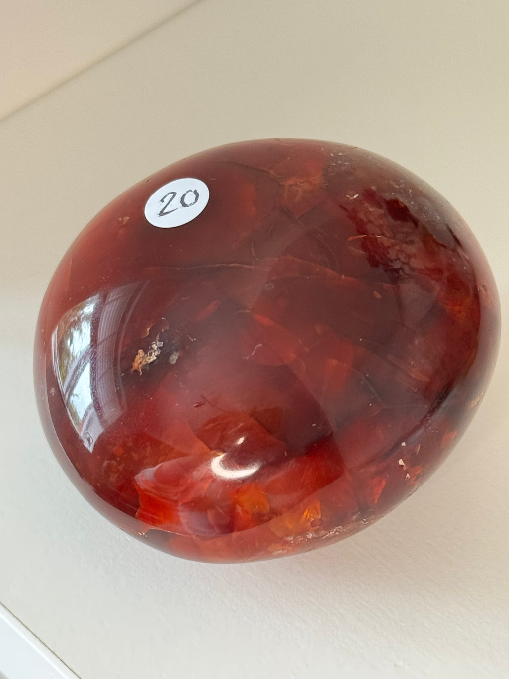 Carnelian Large Palm Stone